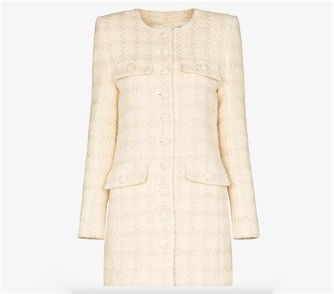 ysl tweed white dress|Saint Laurent Official Online Store .